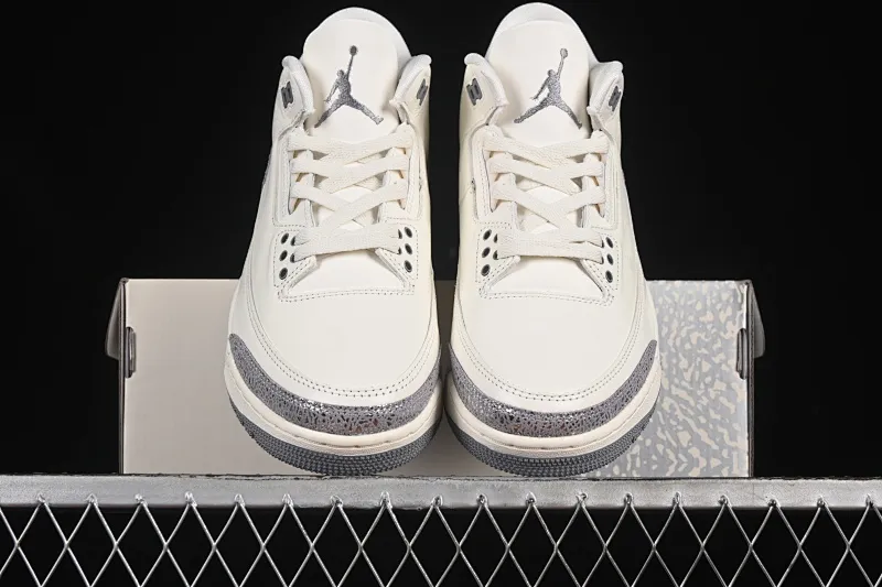 All categories Air Jordan Jordan series basketball shoes Air Jordan 3 OG version Air Jordan 3 "Sail Metallic Silver" AJ3 Joe 3 Metallic Silver CK9246-100